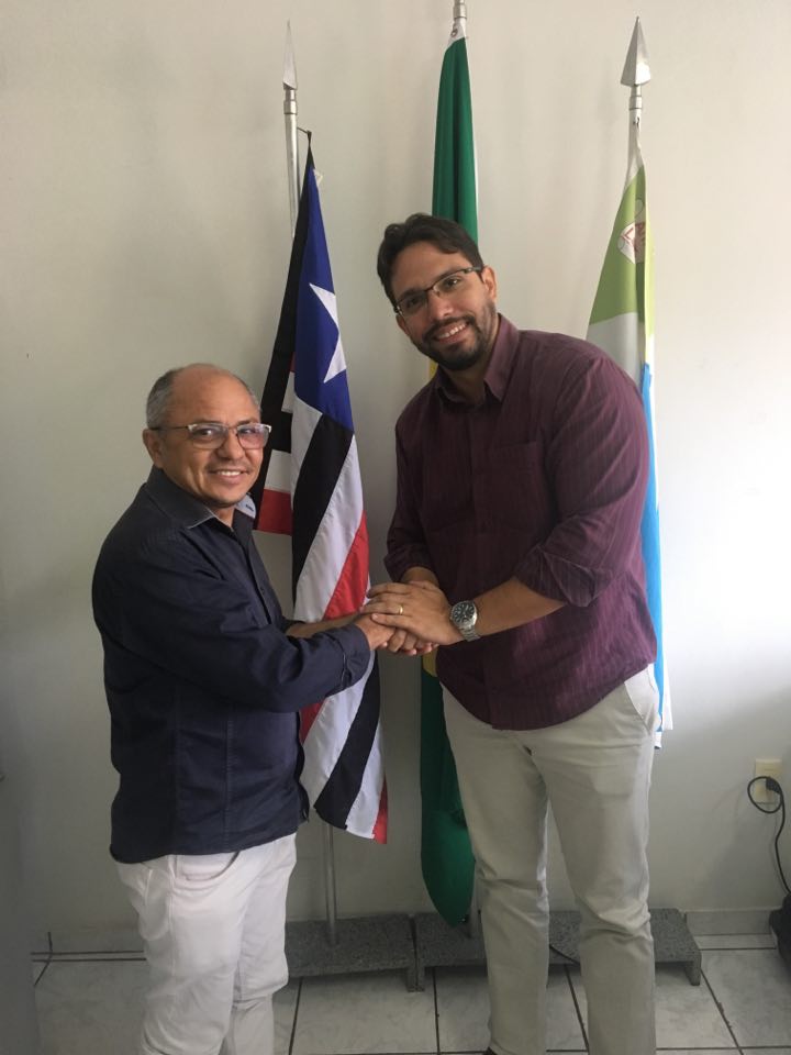 Marcos Tourinho recebe a visita do ex-presidente Osmar Aguiar